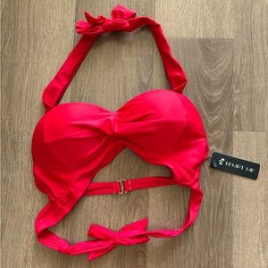 NWT Tempt Me Red Padded Bikini Top, Size XS New